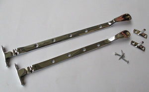 Casement Stay Arm 10inch Polished Chrome.