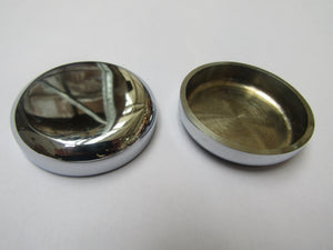 Pack Of 4 Castor Cups Polished Chrome.