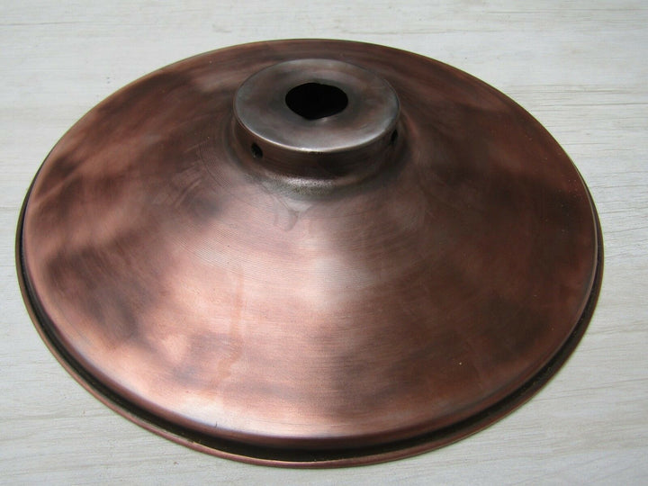 Antique Copper Retro 11inch shallow Pool Table Light shade.