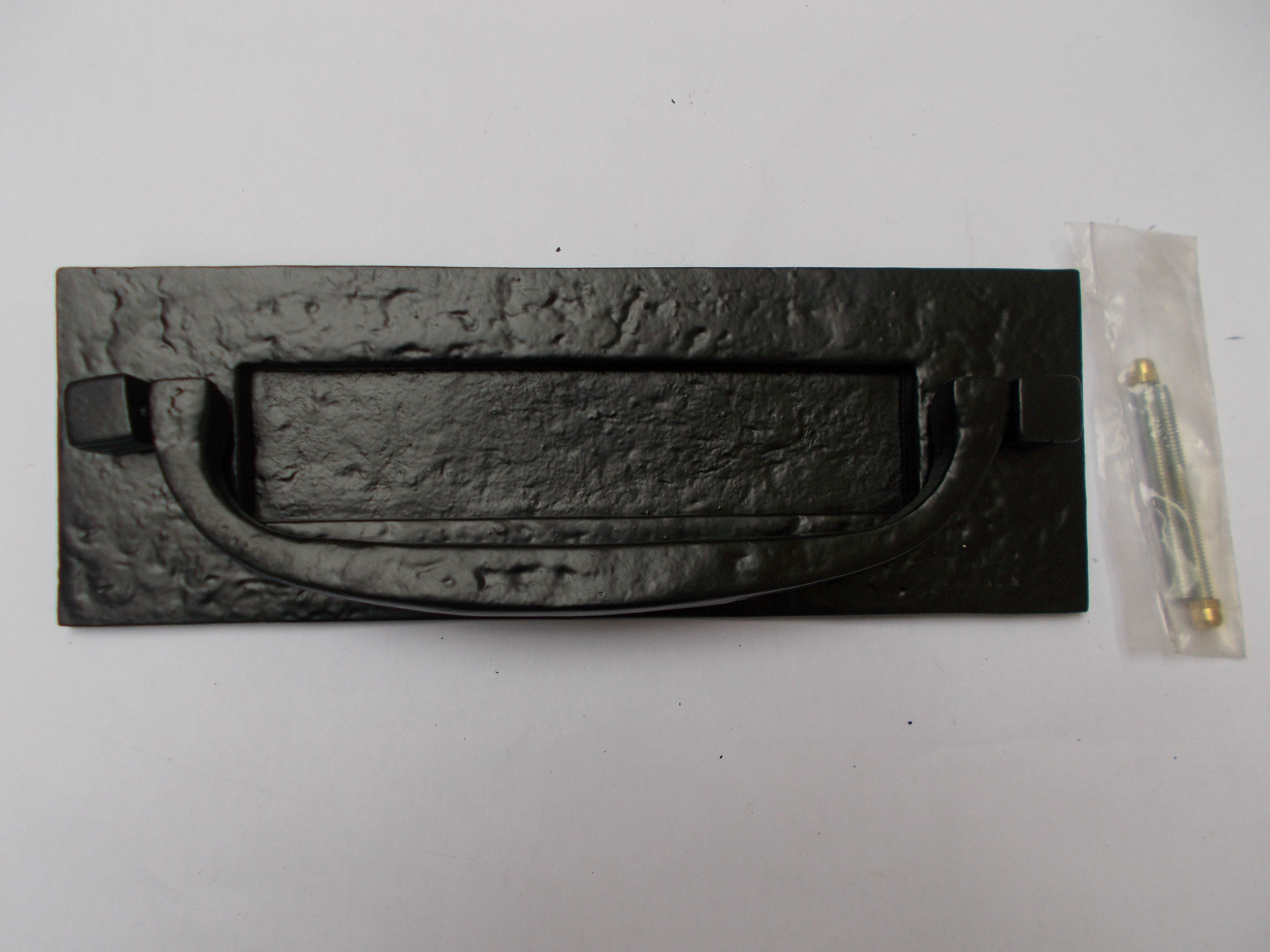 Postal Door Knocker Black Antique.