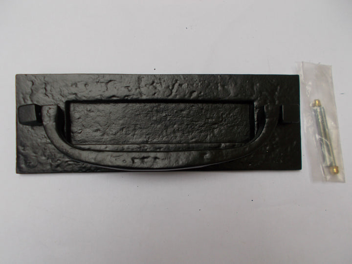 Postal Door Knocker Black Antique.