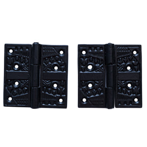 Pair Of Small Decorative Church Butt Hinges.