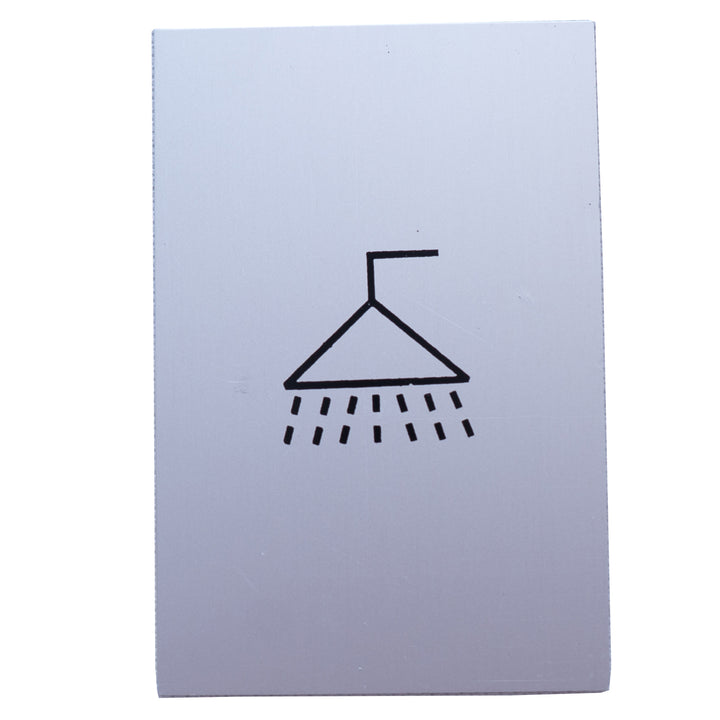 6inch Stainless Steel Shower Door Sign.
