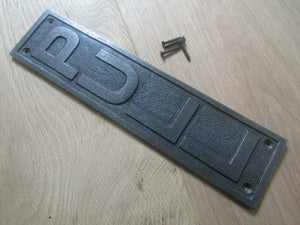 12inch Pull Plaque Finger Plate Antique Iron.