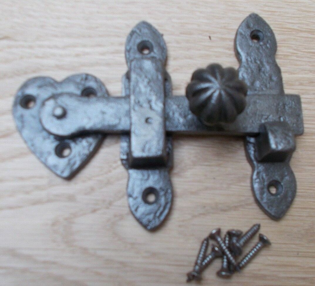 Pumpkin Knob latch Antique Iron.