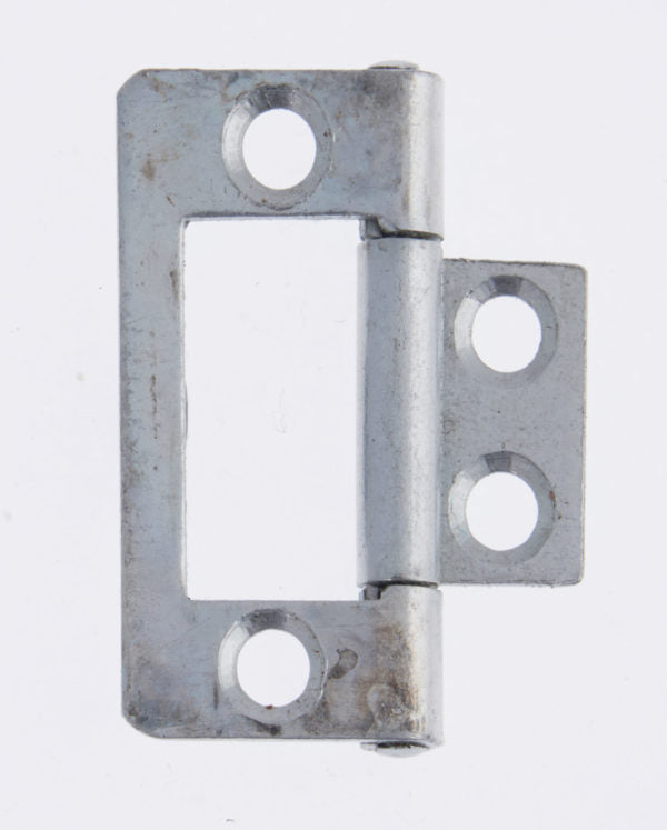 Flush Hinge 75mm Bright Zinc Plated Plain Bearing