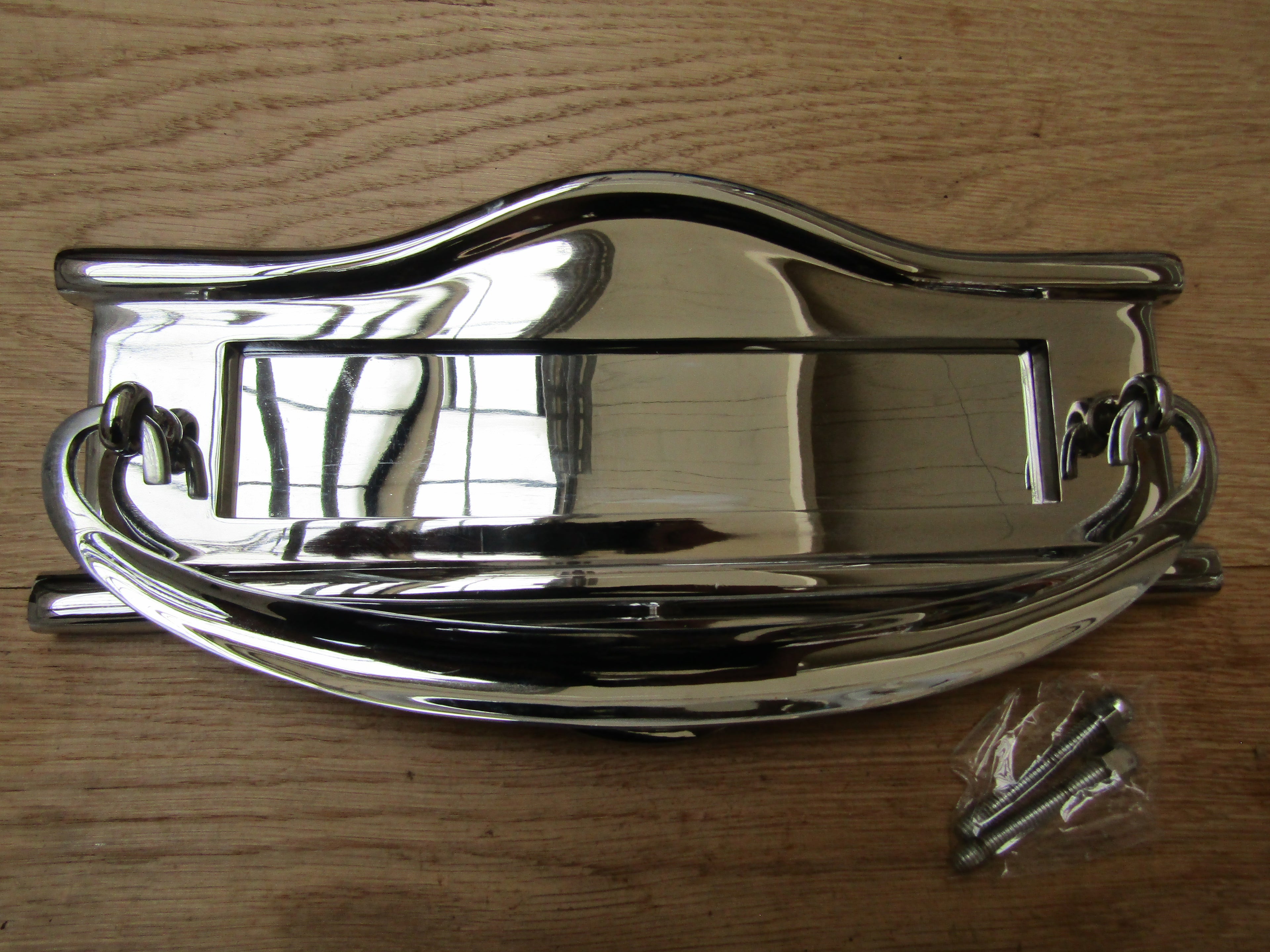 Regency Postal Door Knocker Polished Chrome.