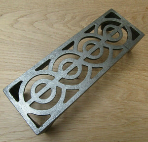 9inch x 3inch Regency Scroll Air Brick Antique Iron.