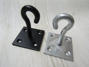 Galvanised Hook On Square Plate Extended Shoulder.