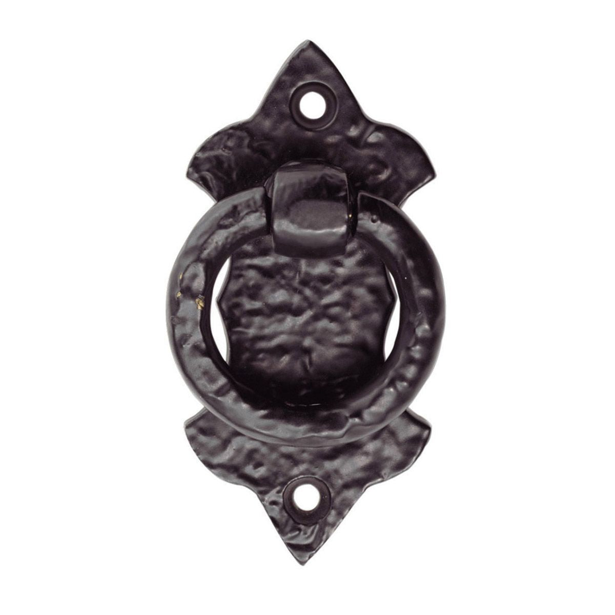 Ring Pull On Shield Handle Black Antique.