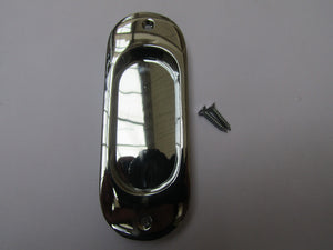 Round Edge Recessed Handle Polished Chrome.