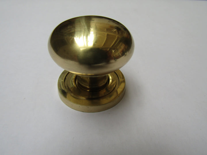 Round Cabinet and Cupboard Door Knob Polished Brass 30mm.