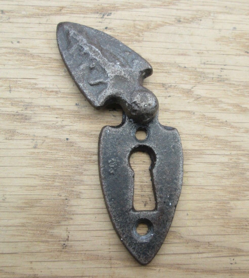 Shield Covered Escutcheon Antique Iron.