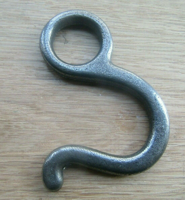 Rustic Iron Sliding Wardrobe Rail Hook.