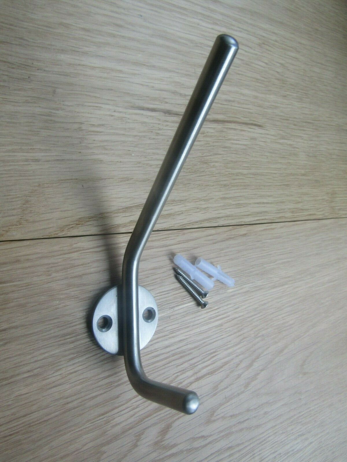 Satin Stainless Steel Rounded Hat and Coat Hook.