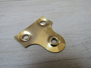 Pack of 10 Picture Mirror Plates Brass 38mm roundhead.