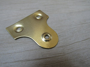 Pack of 10 Picture Mirror Plates Brass 50mm roundhead.