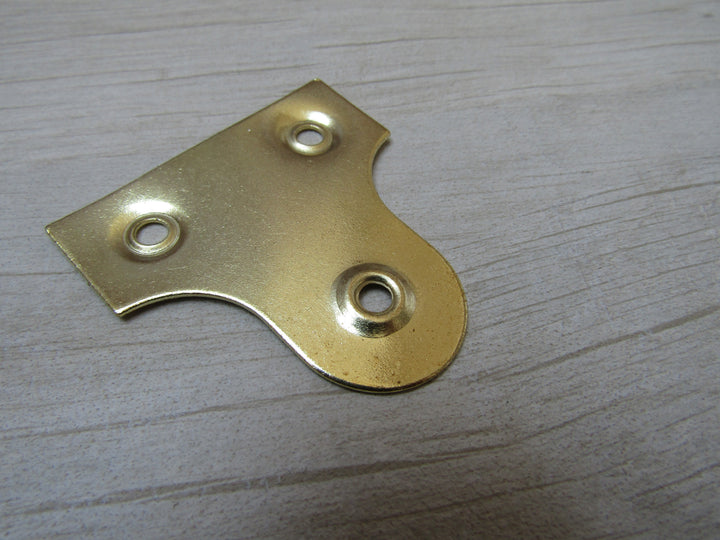 Pack of 10 Picture Mirror Plates Brass 50mm roundhead.