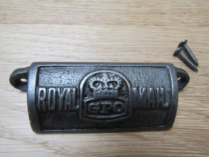 Antique Iron Retro Cup Handle Royal Mail.