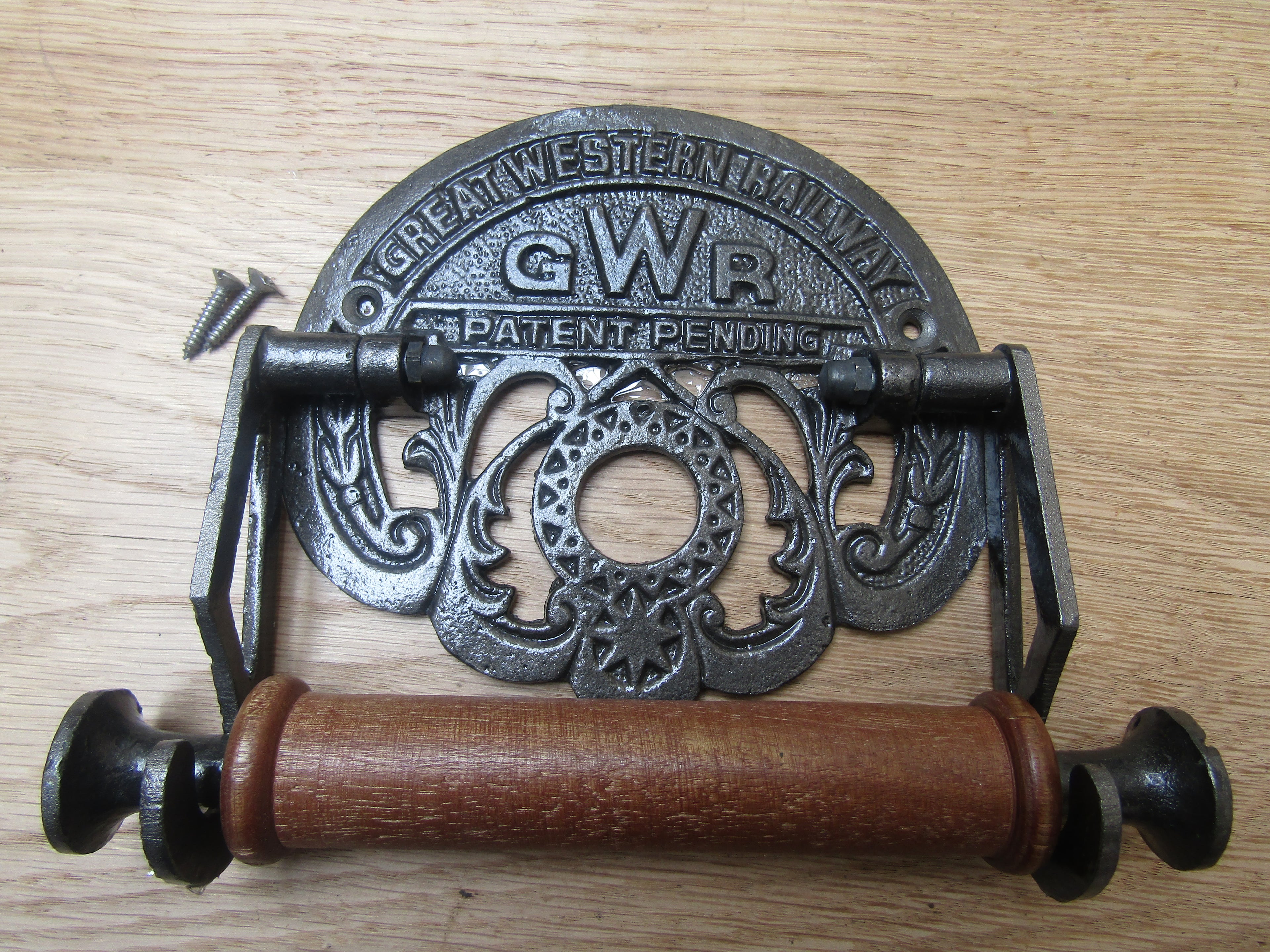 GWR Toilet Roll Holder Antique Iron.