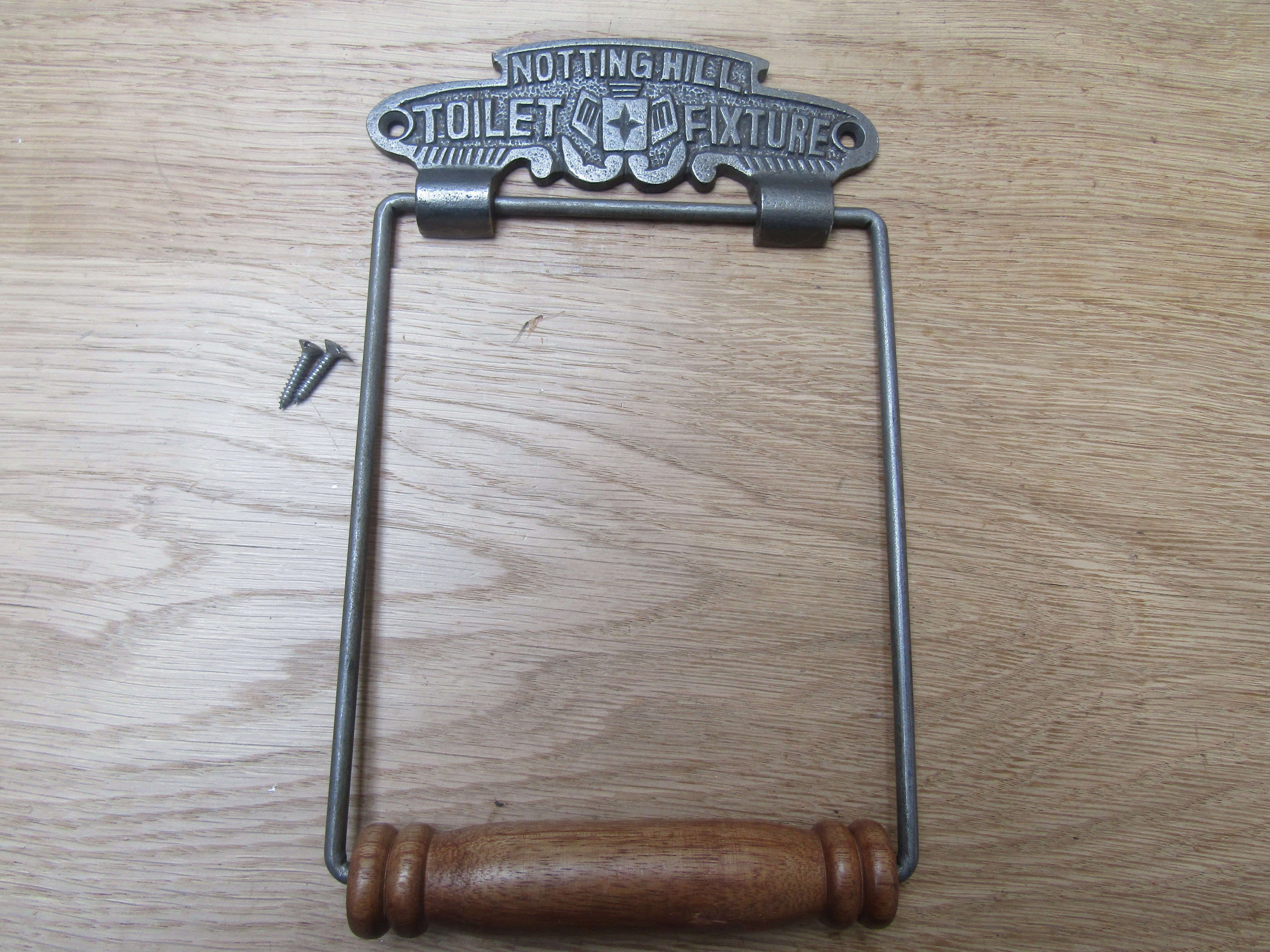 Noting Hill Toilet Roll Holder Antique Iron.