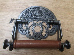 Waterloo Toilet Roll Holder Antique Iron.