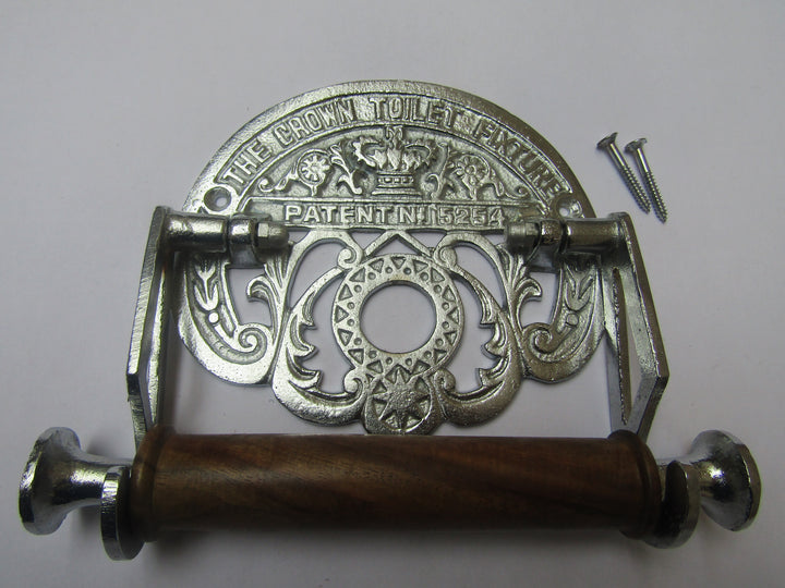 Crown Toilet Roll Holder Polished Chrome.