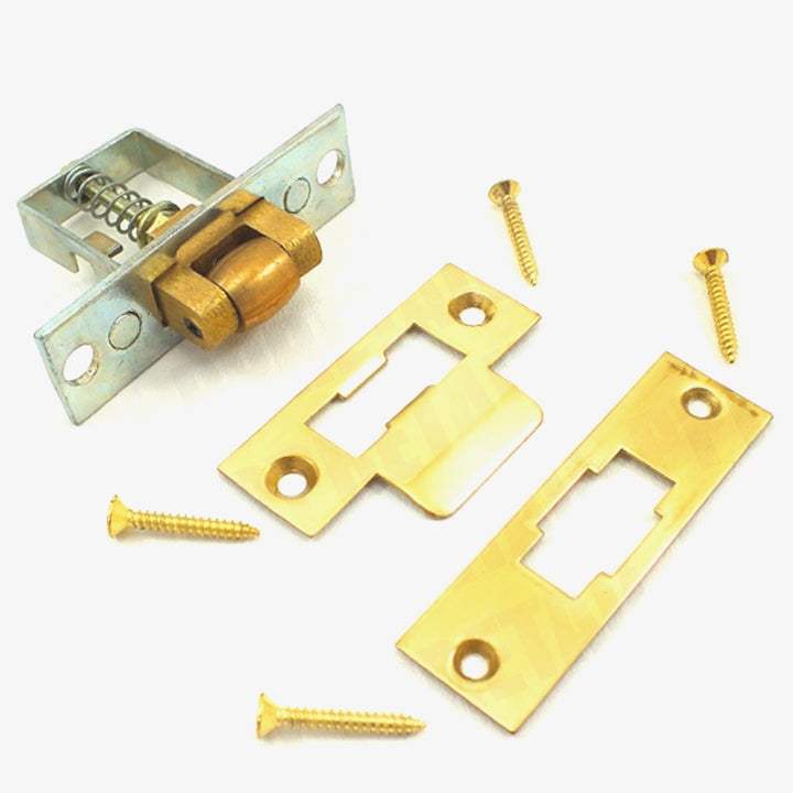 Roller Spring Loaded mortice Brass catch latch.