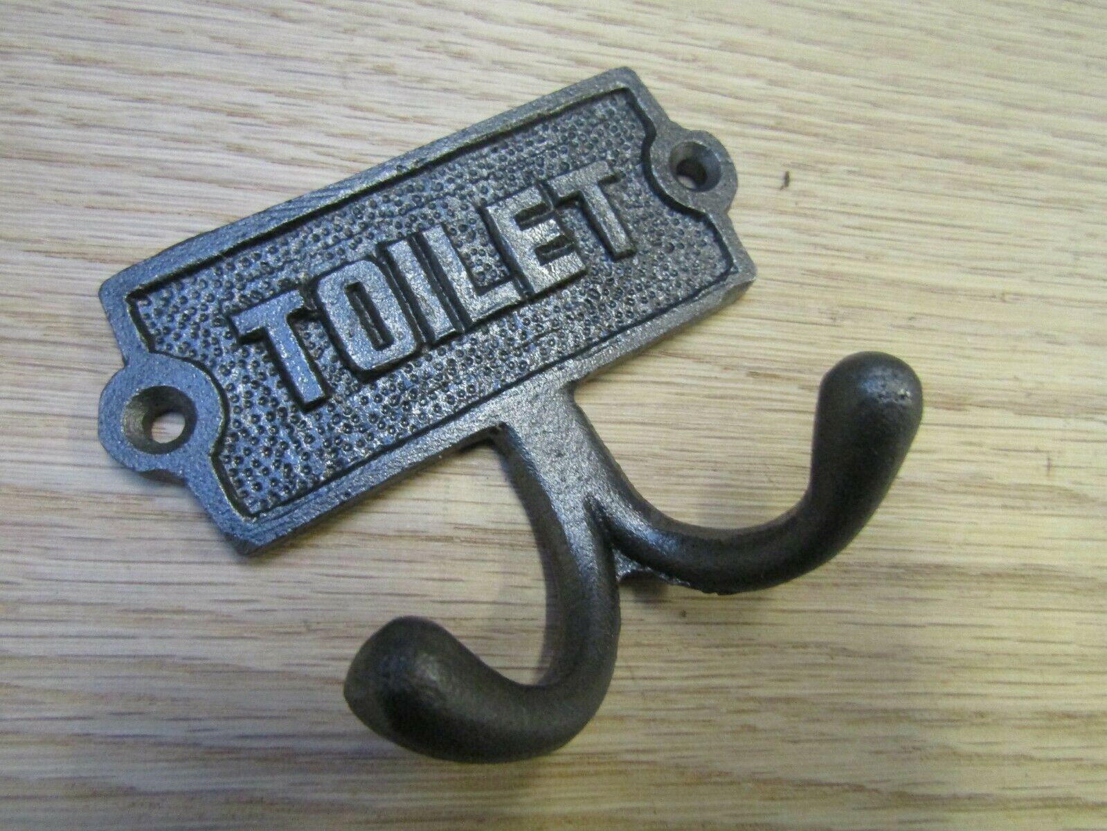 Toilet Plaque Double Coat Hook.