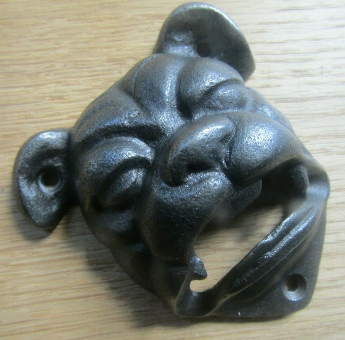 Cast Iron Bull Dog Bottle Opener.