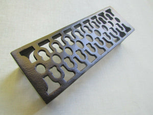 8inch x 4inch Victorian Air Brick Black Antique.