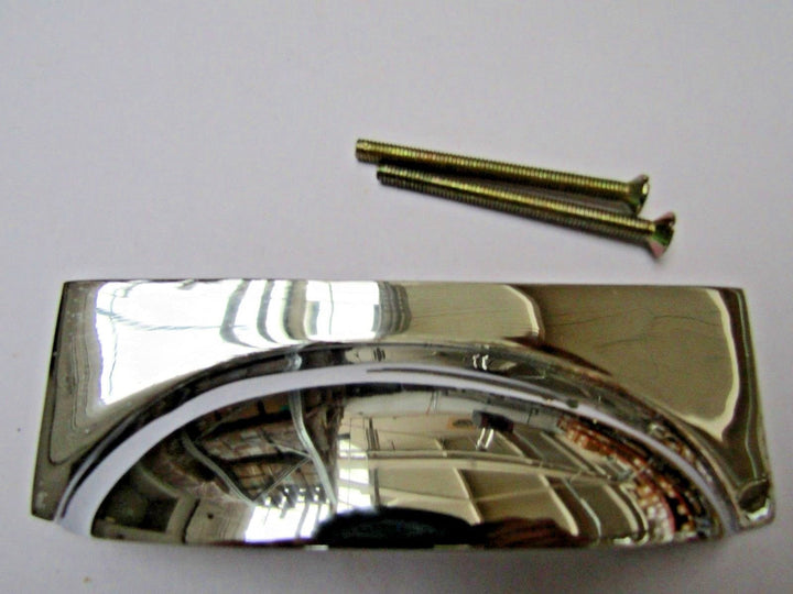 Rear Fix Rectangular Cup Pull Polished Chrome.