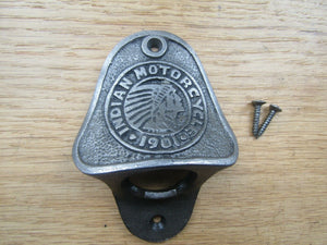 Indian Motorcycle 1901 Bottle Opener Cast Iron.