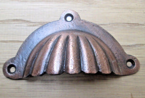 Fluted With Lugs Cup Pull Handle Antique Copper.