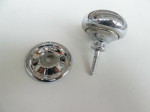 Screw In Cabinet Knob Polished Chrome 40mm.