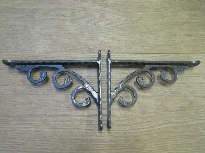Pair of Camden Shelf Brackets Antique Iron.