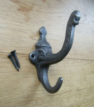 Elephant Eye Coat Hook Antique Iron.