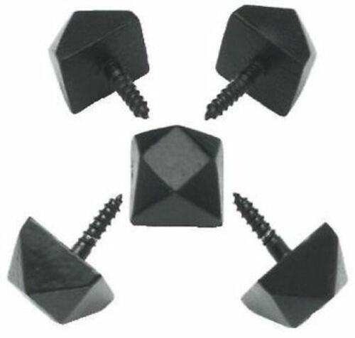 Pack of 10 Door Studs Black Antique 15mm.