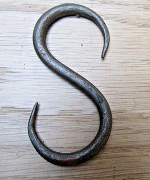 70mm Handforged S Hook Antique Iron.
