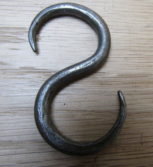 60mm Handforged S Hook Antique Iron.