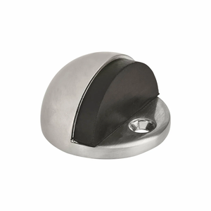 Door Stopper Half Moon Satin Aluminium.