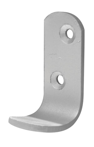 Single robe Hooks Satin Aluminium.