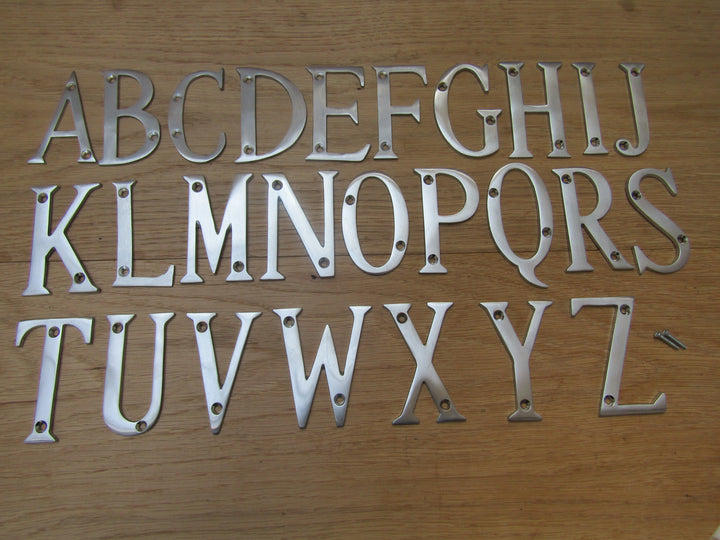 3inch Satin Chrome Letter P.