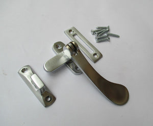 Satin Brushed Chrome Hook Mortice Fastener.