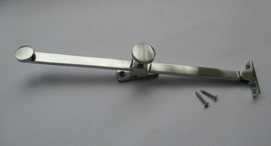 Satin Brushed Chrome Screw Down stay 10inch.