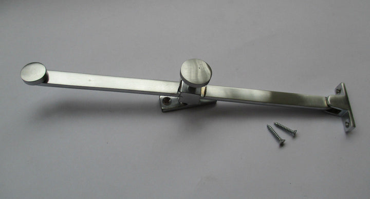 Satin Brushed Chrome Screw Down stay 10inch.