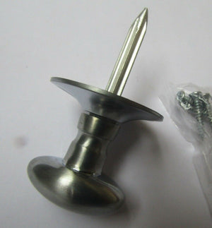 Satin Chrome Oval Thumbturn Only.