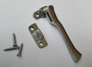 Wedge Fastener Satin Brushed Chrome.