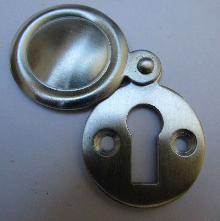 Victorian Covered Escutcheon Satin Chrome.