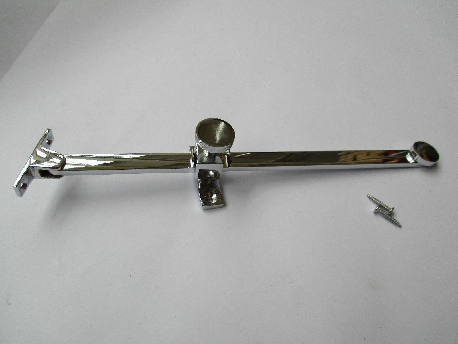 Screw down stay 10inch Polished Chrome.